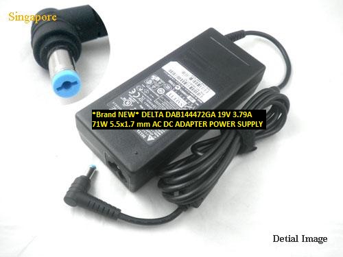*Brand NEW* DELTA 19V DAB144472GA 3.79A 71W 5.5x1.7 mm AC DC ADAPTER POWER SUPPLY - Click Image to Close